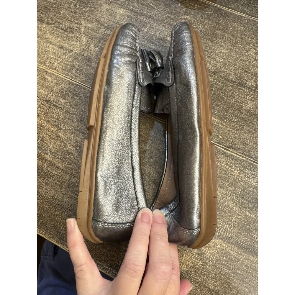 JOSEF SEIBEL ELINA‎ 01 Leather Loafers Wmen Metallic Gold Size 37/6.5